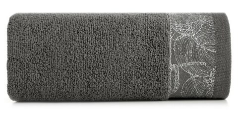 Ręcznik Agis 50x90 stalowy liście frotte 400g/m2 Eurofirany Ręcznik Agis 50x90 stalowy liście frotte 400g/m2 Eurofirany