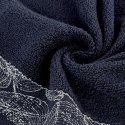 Ręcznik Agis 70x140 granatowy liście frotte 400g/m2 Eurofirany Ręcznik Agis 70x140 granatowy liście frotte 400g/m2 Eurofirany
