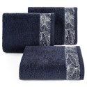 Ręcznik Agis 70x140 granatowy liście frotte 400g/m2 Eurofirany Ręcznik Agis 70x140 granatowy liście frotte 400g/m2 Eurofirany