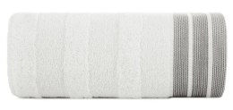 Ręcznik Pati 30x50 biały pasy frotte 500g/m2 Eurofirany