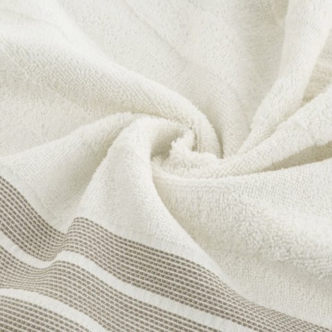 Ręcznik Pati 30x50 kremowy pasy frotte 500g/m2 Eurofirany Ręcznik Pati 30x50 kremowy pasy frotte 500g/m2 Eurofirany