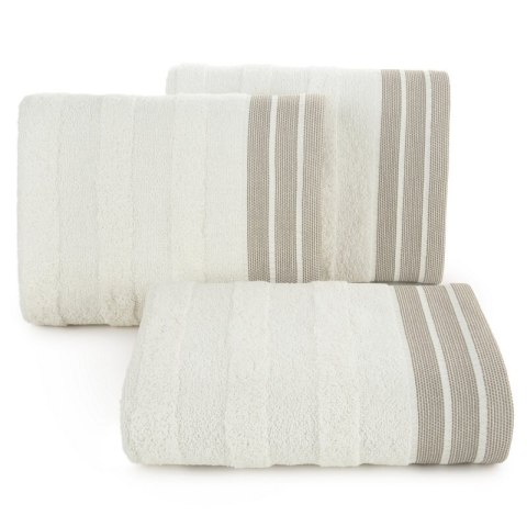 Ręcznik Pati 30x50 kremowy pasy frotte 500g/m2 Eurofirany Ręcznik Pati 30x50 kremowy pasy frotte 500g/m2 Eurofirany