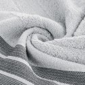 Ręcznik Pati 30x50 srebrny pasy frotte 500g/m2 Eurofirany Ręcznik Pati 30x50 srebrny pasy frotte 500g/m2 Eurofirany