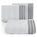 Ręcznik Pati 30x50 srebrny pasy frotte 500g/m2 Eurofirany Ręcznik Pati 30x50 srebrny pasy frotte 500g/m2 Eurofirany