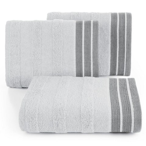 Ręcznik Pati 30x50 srebrny pasy frotte 500g/m2 Eurofirany Ręcznik Pati 30x50 srebrny pasy frotte 500g/m2 Eurofirany