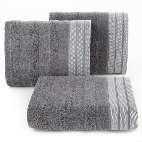 Ręcznik Pati 50x90 stalowy pasy frotte 500g/m2 Eurofirany Ręcznik Pati 50x90 stalowy pasy frotte 500g/m2 Eurofirany