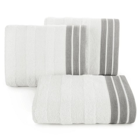 Ręcznik Pati 70x140 biały pasy frotte 500g/m2 Eurofirany Ręcznik Pati 70x140 biały pasy frotte 500g/m2 Eurofirany