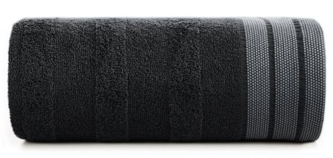 Ręcznik Pati 70x140 czarny pasy frotte 500g/m2 Eurofirany Ręcznik Pati 70x140 czarny pasy frotte 500g/m2 Eurofirany