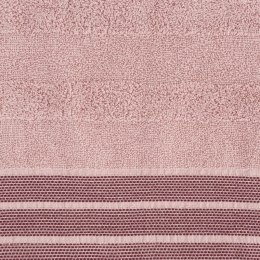 Ręcznik Pati 70x140 pudrowy różowy pasy frotte 500g/m2 Eurofirany