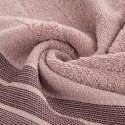 Ręcznik Pati 70x140 pudrowy różowy pasy frotte 500g/m2 Eurofirany Ręcznik Pati 70x140 pudrowy różowy pasy frotte 500g/m2 Eurofirany