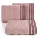 Ręcznik Pati 70x140 pudrowy różowy pasy frotte 500g/m2 Eurofirany Ręcznik Pati 70x140 pudrowy różowy pasy frotte 500g/m2 Eurofirany