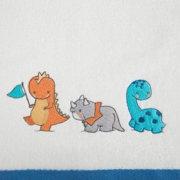 Ręcznik dziecięcy 50x90 Baby 42 biały dinozaury 450g/m2 Eurofirany