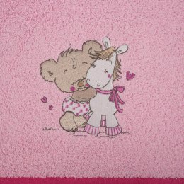 Ręcznik dziecięcy 50x90 Baby 43 różowy miś jednorożec 450g/m2 Eurofirany