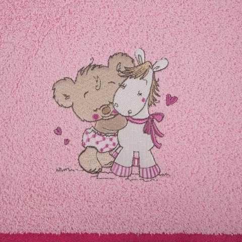 Ręcznik dziecięcy 50x90 Baby 43 różowy miś jednorożec 450g/m2 Eurofirany Ręcznik dziecięcy 50x90 Baby 43 różowy miś jednorożec 450g/m2 Eurofirany