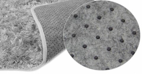 Dywan mata 90 cm Soft Round eco futro okrągły żółty antypoślizgowy Domarex Dywan mata 90 cm Soft Round eco futro okrągły żółty antypoślizgowy Domarex