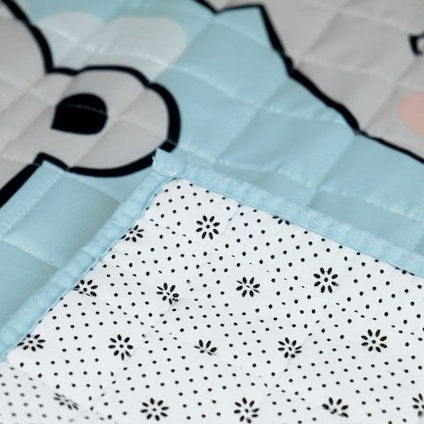 Dywan mata Bon Bon 120x120 Teddy Miś niebieski pikowany antypoślizgowy Domarex Dywan mata Bon Bon 120x120 Teddy Miś niebieski pikowany antypoślizgowy Domarex