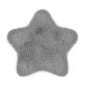 Dywanik mata 60 cm Soft Star gwiazda eko futro szary antypoślizgowy Domarex Dywanik mata 60 cm Soft Star gwiazda eko futro szary antypoślizgowy Domarex