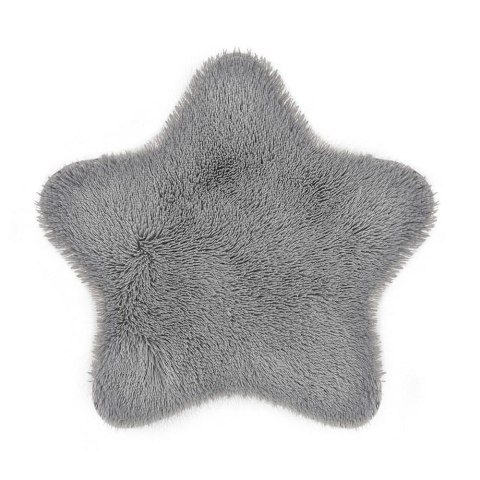 Dywanik mata 60 cm Soft Star gwiazda eko futro szary antypoślizgowy Domarex Dywanik mata 60 cm Soft Star gwiazda eko futro szary antypoślizgowy Domarex