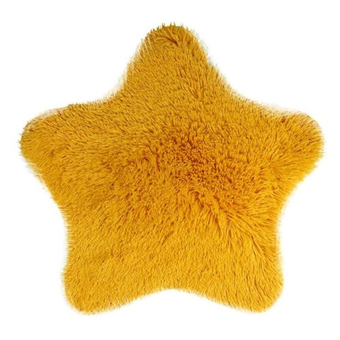 Dywanik mata 60 cm Soft Star gwiazda eko futro żółty antypoślizgowy Domarex Dywanik mata 60 cm Soft Star gwiazda eko futro żółty antypoślizgowy Domarex