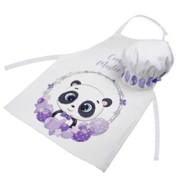 Fartuch + Czapka Little Cook Panda zestaw małego kucharza Domarex