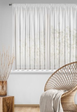 Firana 350x150 Alexa biała gotowa na przelotkach D91
