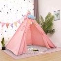 Namiot domek Teepee tipi 120x120x160 cm różowy Domarex Namiot domek Teepee tipi 120x120x160 cm różowy Domarex