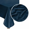 Obrus 140x180 Soft granatowy welurowy Obrus 140x180 Soft granatowy welurowy
