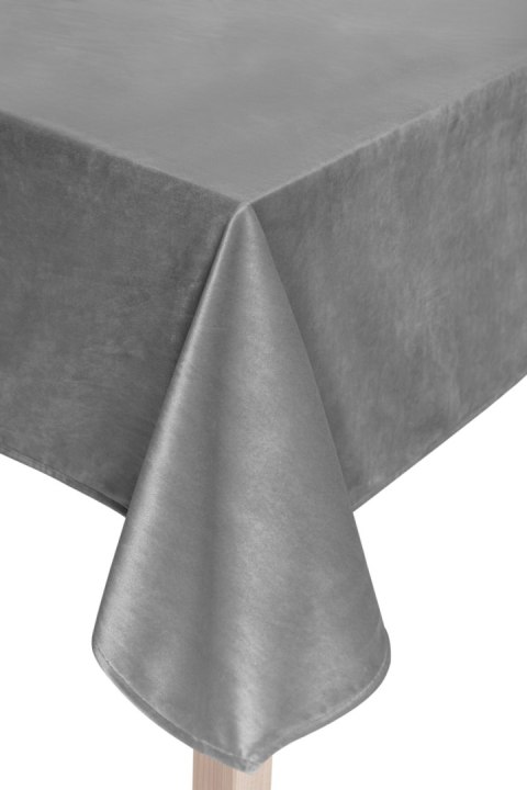 Obrus 140x180 Soft popielaty welurowy Obrus 140x180 Soft popielaty welurowy