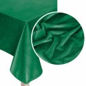 Obrus 140x180 Soft zielony butelkowy welurowy Obrus 140x180 Soft zielony butelkowy welurowy
