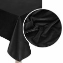 Obrus bieżnik 60x120 Soft czarny welurowy Obrus bieżnik 60x120 Soft czarny welurowy