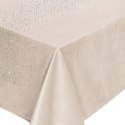 Obrus bieżnik dekoracyjny 40x140 Shiny beżowy welurowy z kryształkami Obrus bieżnik dekoracyjny 40x140 Shiny beżowy welurowy z kryształkami