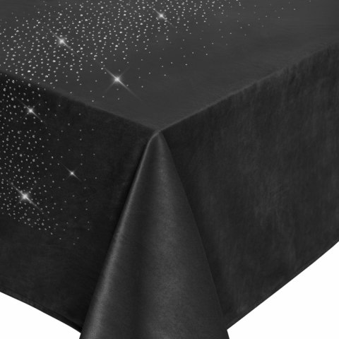 Obrus bieżnik dekoracyjny 40x140 Shiny czarny welurowy z kryształkami Obrus bieżnik dekoracyjny 40x140 Shiny czarny welurowy z kryształkami