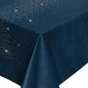 Obrus bieżnik dekoracyjny 60x120 Shiny granatowy welurowy z kryształkami Obrus bieżnik dekoracyjny 60x120 Shiny granatowy welurowy z kryształkami