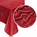 Obrus dekoracyjny 85x85 Shiny czerwony welurowy z kryształkami Obrus dekoracyjny 85x85 Shiny czerwony welurowy z kryształkami