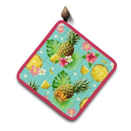 Podkładka chwytak kuchenny 20x20 Sweet Pineapple ananas miętowa Domarex