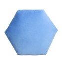 Poduszka Shape 38x42x12 sześciokąt bryła niebieska pluszowa 3D Domarex Poduszka Shape 38x42x12 sześciokąt bryła niebieska pluszowa 3D Domarex