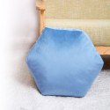 Poduszka Shape 38x42x12 sześciokąt bryła niebieska pluszowa 3D Domarex Poduszka Shape 38x42x12 sześciokąt bryła niebieska pluszowa 3D Domarex