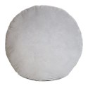 Poduszka Shape 45x12 koło bryła szara pluszowa 3D Domarex