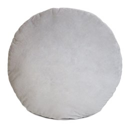 Poduszka Shape 45x12 koło bryła szara pluszowa 3D Domarex