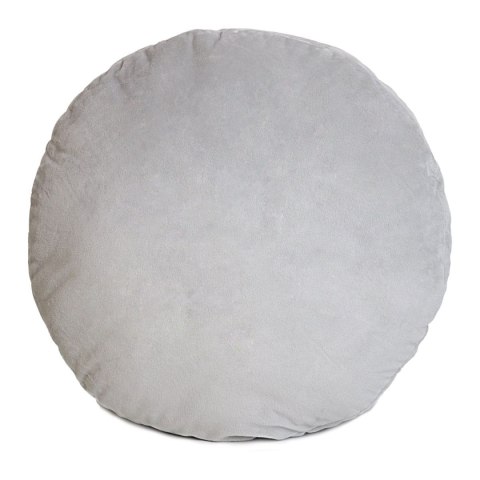 Poduszka Shape 45x12 koło bryła szara pluszowa 3D Domarex