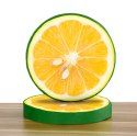 Poduszka okrągła Illusione 40x7 lemon żółta siedzisko na krzesło welurowa Domarex Poduszka okrągła Illusione 40x7 lemon żółta siedzisko na krzesło welurowa Domarex