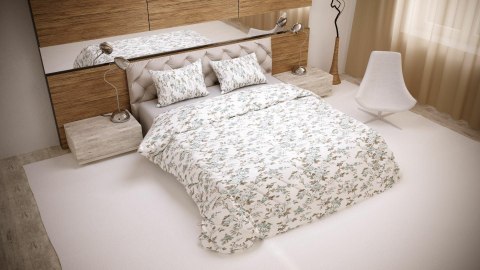 Pościel bawełniana 220x200 Kwiatki biała szara oliwkowa 28156/1 poszewki 2x70/80 2x50/60 2x40/40 Luxury 01 Pościel bawełniana 220x200 Kwiatki biała szara oliwkowa 28156/1 poszewki 2x70/80 2x50/60 2x40/40 Luxury 01