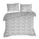 Pościel bawełniana 220x200 Sara 28 Geometria szara Eurofirany Pościel bawełniana 220x200 Sara 28 Geometria szara Eurofirany