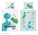 Pościel bawełniana 90x120 Dinozaur biała turkusowa 4285 B Mayamoo 20 Pościel bawełniana 90x120 Dinozaur biała turkusowa 4285 B Mayamoo 20