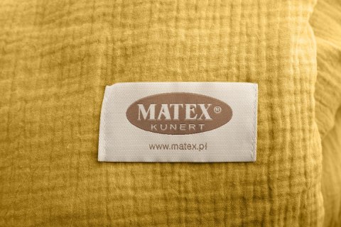 Pościel bawełniana muślinowa 220x200 musztardowa 06 jednobarwana Matex Pościel bawełniana muślinowa 220x200 musztardowa 06 jednobarwana Matex