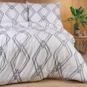 Pościel jersey 220x200 Geometria biała szara 2200 JERSEYLOVE Pościel jersey 220x200 Geometria biała szara 2200 JERSEYLOVE