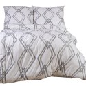 Pościel jersey 220x200 Geometria biała szara 2200 JERSEYLOVE Pościel jersey 220x200 Geometria biała szara 2200 JERSEYLOVE