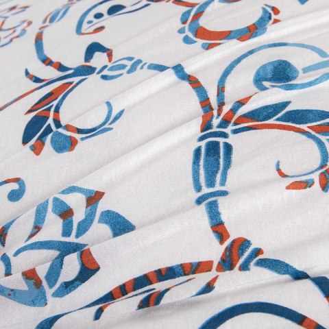 Pościel jersey 220x200 Kwiaty biała niebieska 2204 JERSEYLOVE Pościel jersey 220x200 Kwiaty biała niebieska 2204 JERSEYLOVE