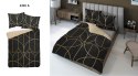 Pościel z mikrofibry 3D 160x200 Czarna beżowa geometryczna 4345 A Magic 2 Pościel z mikrofibry 3D 160x200 Czarna beżowa geometryczna 4345 A Magic 2