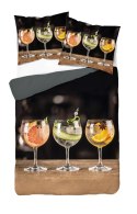 Pościel z mikrofibry 3D 160x200 Kolorowe drinki czarna kolorowa 4187 A Magic 2 Pościel z mikrofibry 3D 160x200 Kolorowe drinki czarna kolorowa 4187 A Magic 2